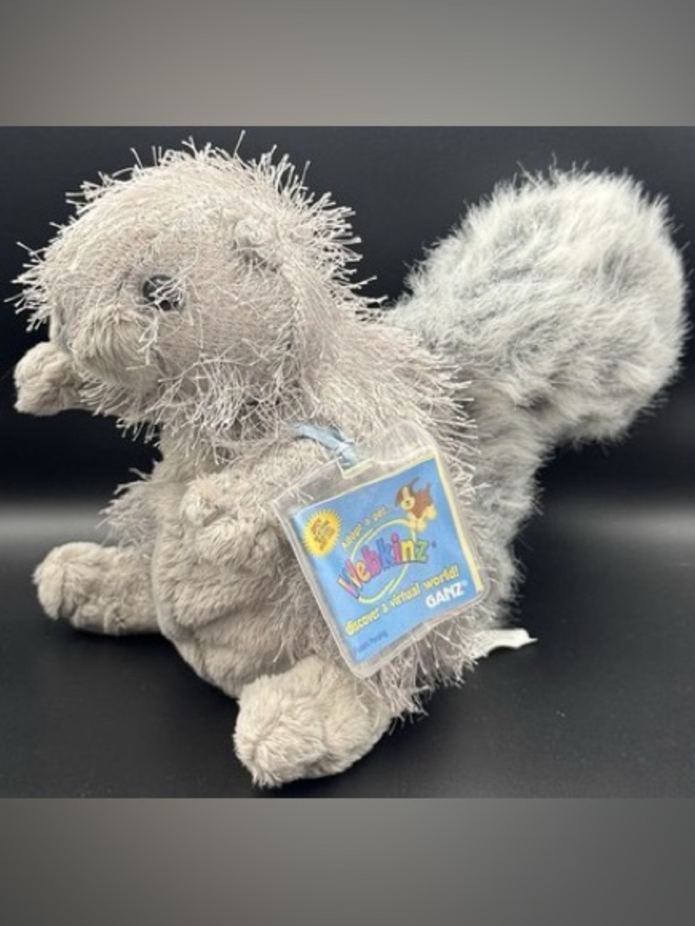 Webkinz Plush Gray Squirrel Stuffed by Ganz NWT